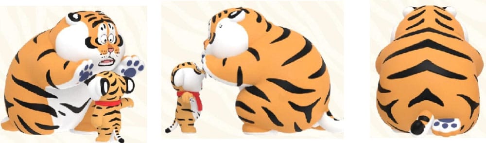 I Am Not Fat Tiger Roaring Love Series Minifiguren 9 cm Display (8)
