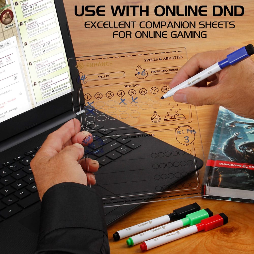 Enhance RPG Series Acryl Charakterbögen Set *Englische Version*