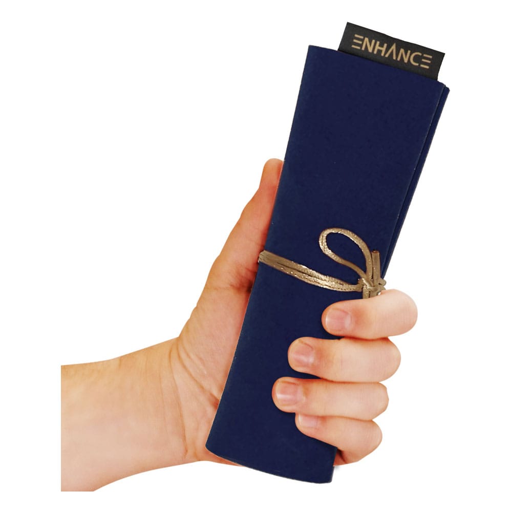 Enhance Tabletop Roll on a Scroll Würfeltasche mit Würfel Blau