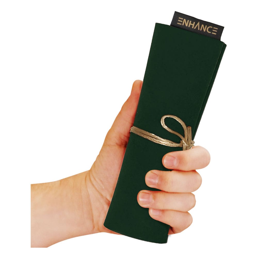 Enhance Tabletop Roll on a Scroll Würfeltasche mit Würfel Grün