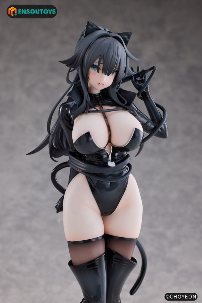 Original Character Statue 1/6 Cat Woman Happy-chan 27 cm
