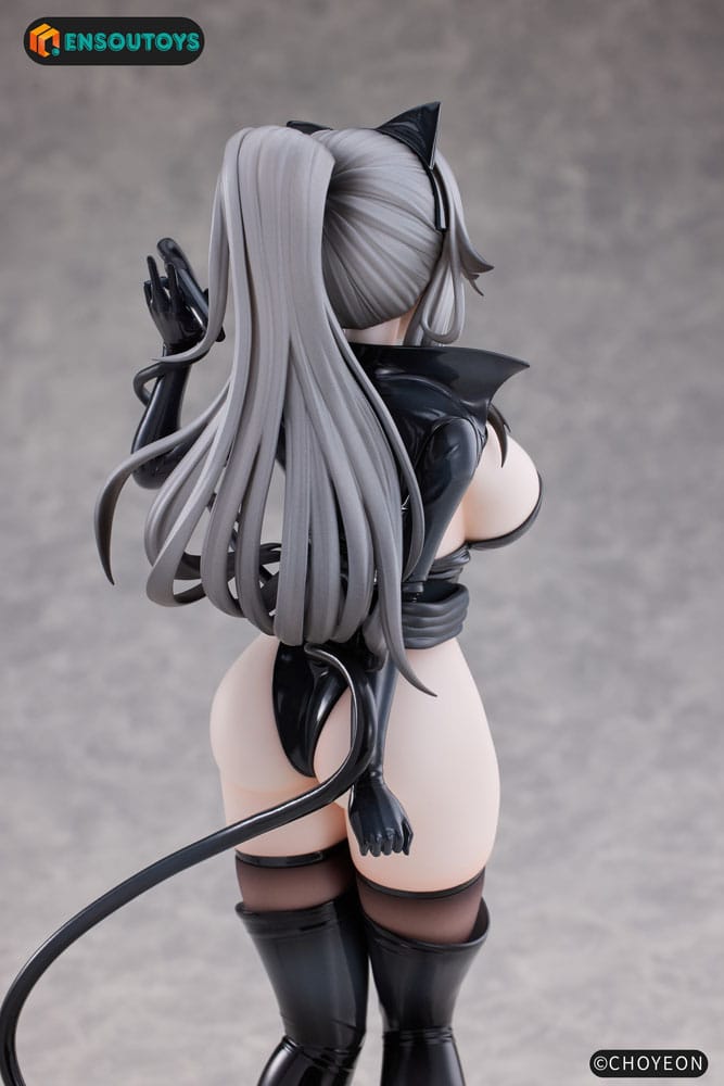 Original Character Statue 1/6 Cat Woman Happy-chan Different Color Edition 27 cm
