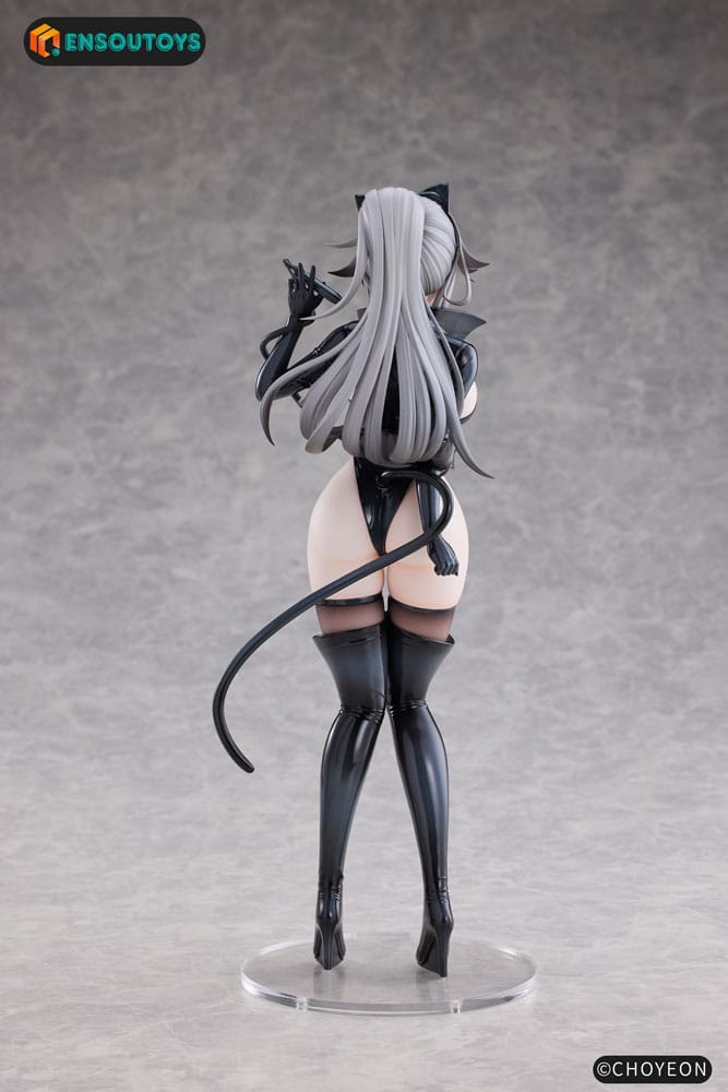 Original Character Statue 1/6 Cat Woman Happy-chan Different Color Edition 27 cm