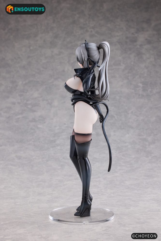 Original Character Statue 1/6 Cat Woman Happy-chan Different Color Edition 27 cm