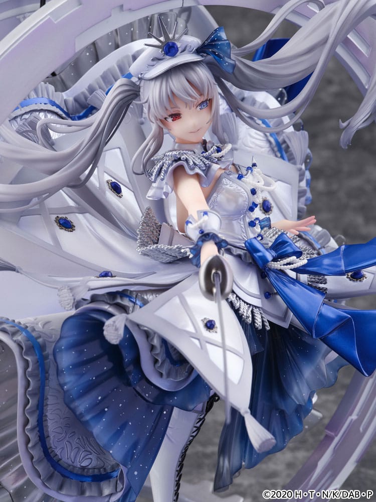 Date A Bullet SHIBUYA SCRAMBLE FIGURE PVC Statue 1/7 The White Queen -Royal Blue Sapphire Dress Ver. 33 cm