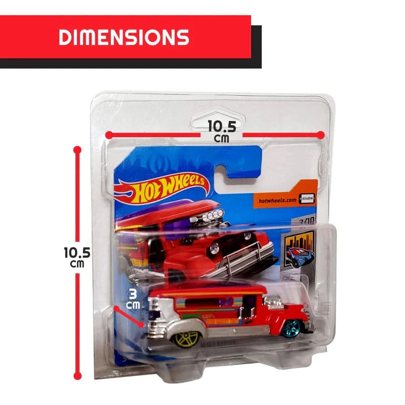 Hot Wheels European Series PET Blisters 50er-Pack für Short Card