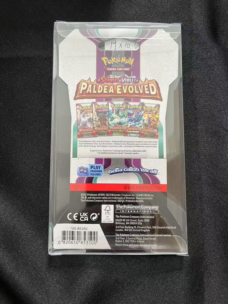Evoretro PET Protektoren für Pokémon TCG Booster Pack 0 mm (10er-Pack)