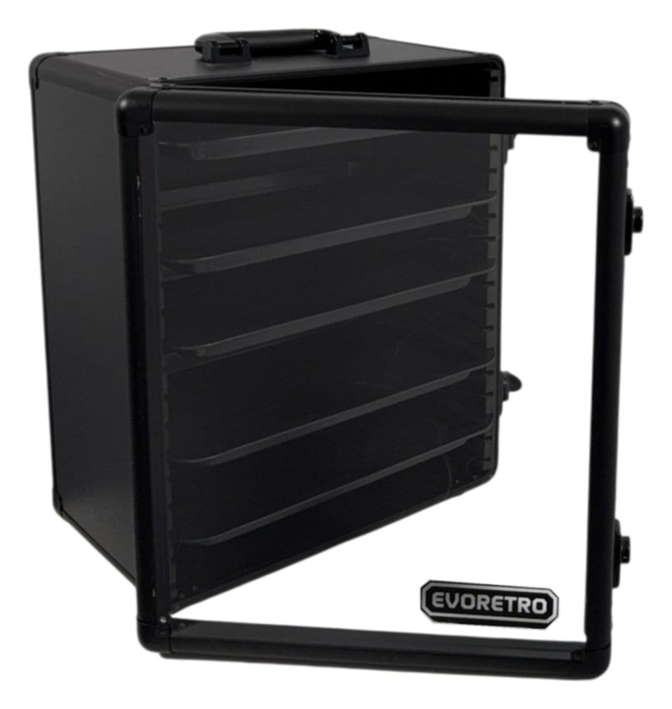Evoretro Display- und Transportkoffer für Sammlerfiguren und Modelle 45 x 37 cm