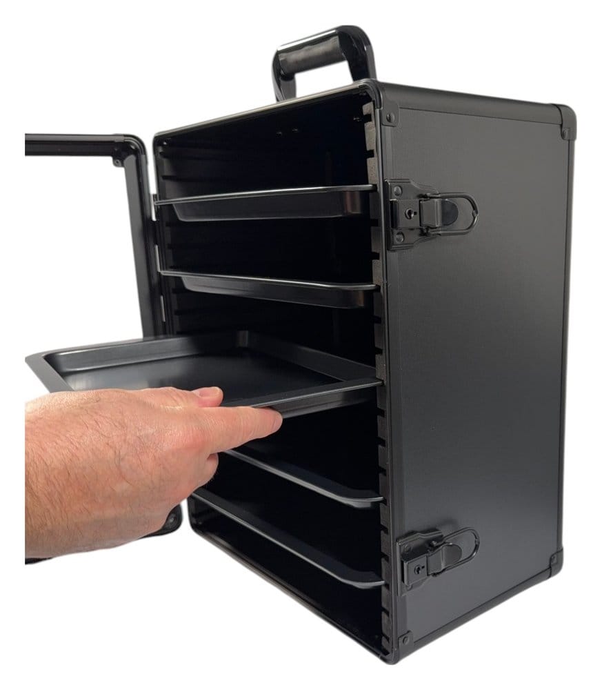 Evoretro Display- und Transportkoffer für Sammlerfiguren und Modelle 45 x 37 cm