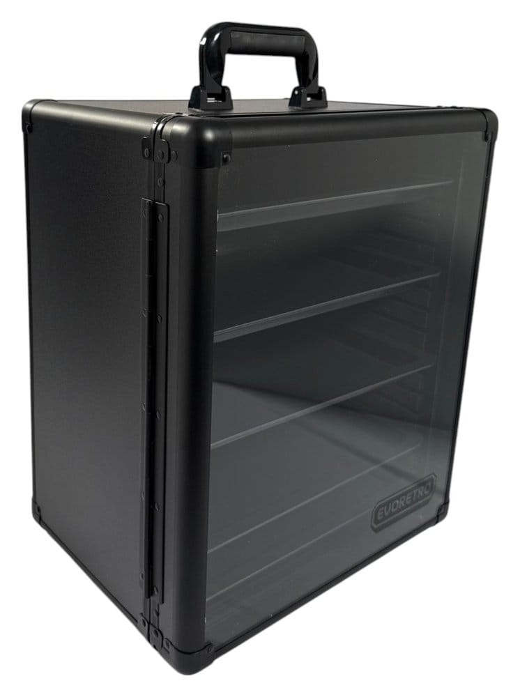 Evoretro Display- und Transportkoffer für Sammlerfiguren und Modelle 45 x 37 cm