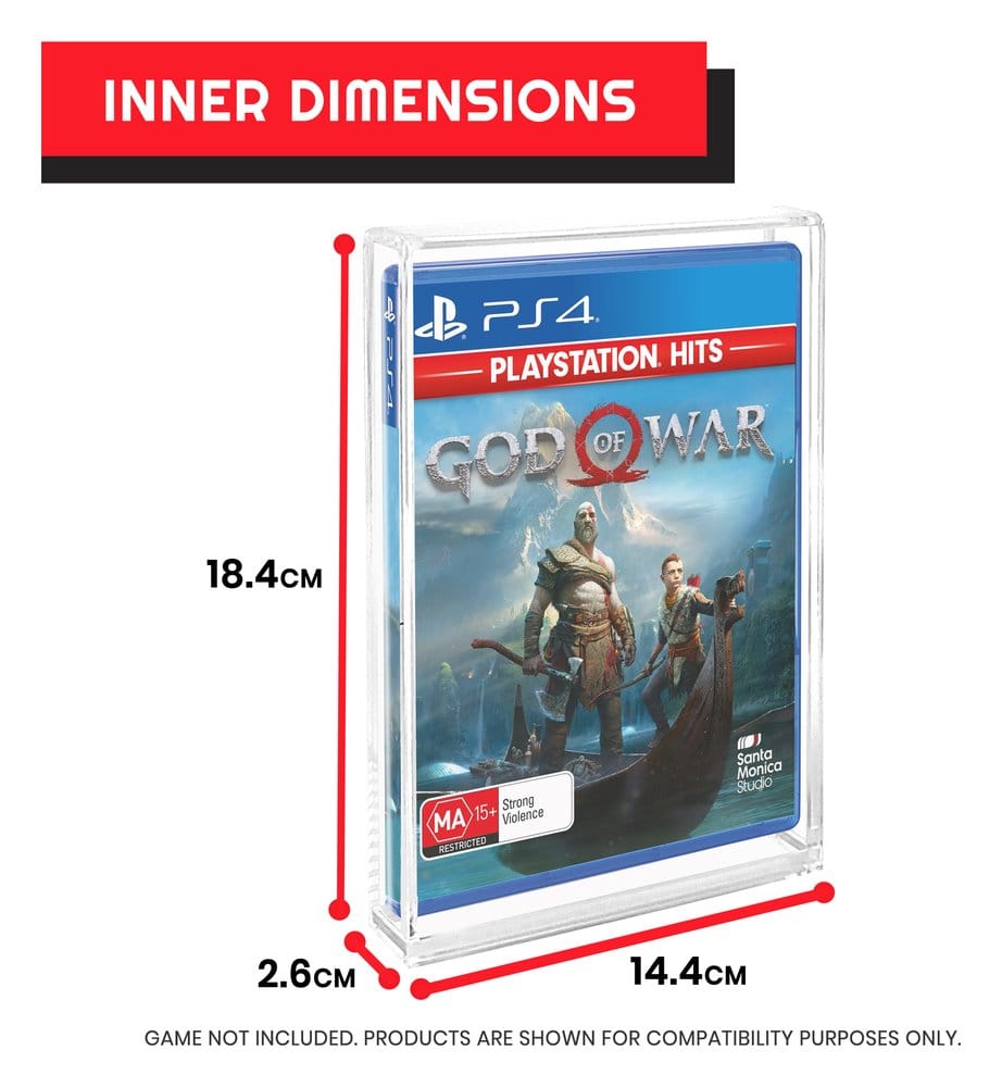Acrylgehäuse 2er-Pack für PS3/PS4/Blu-Ray/XBOX One
