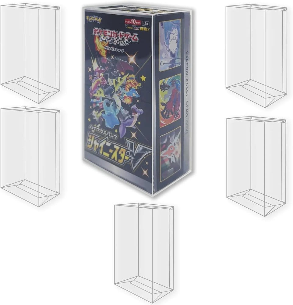 Evoretro PET Gehäuse 5er-Pack für Pokémon Japanische Booster Box Klein