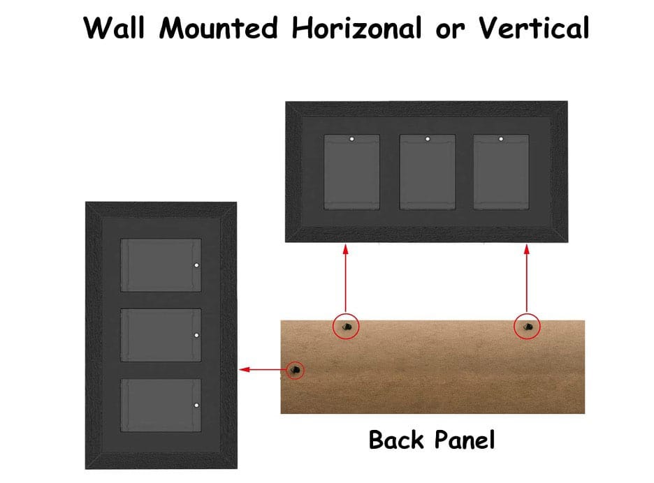 Evoretro Displayrahmen für 3 PSA Graded Cards
