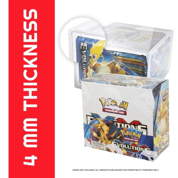 Evoretro Acryl Display Case für Booster Boxen / Elite Trainer Boxes Ver. 1 with Sliding Lid