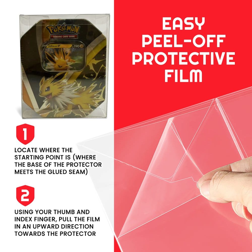 Evoretro PET Gehäuse 5er-Pack für Pokémon Medium Tins 12x8x15cm