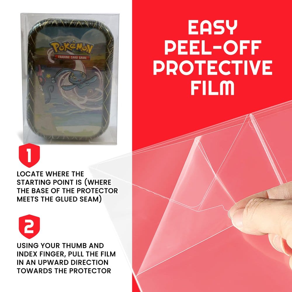 Evoretro PET Gehäuse 5er-Pack für Pokémon Small Tins 8x3x13cm