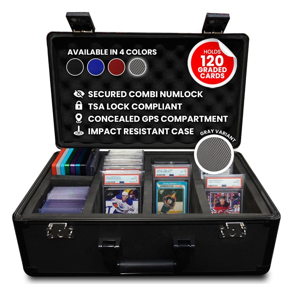 Evoretro Trading Card Aufbewahrungsbox für 120 Karten XL Grau