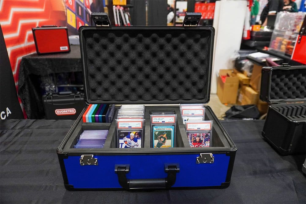 Evoretro Trading Card Aufbewahrungsbox für 120 Karten XL Blau