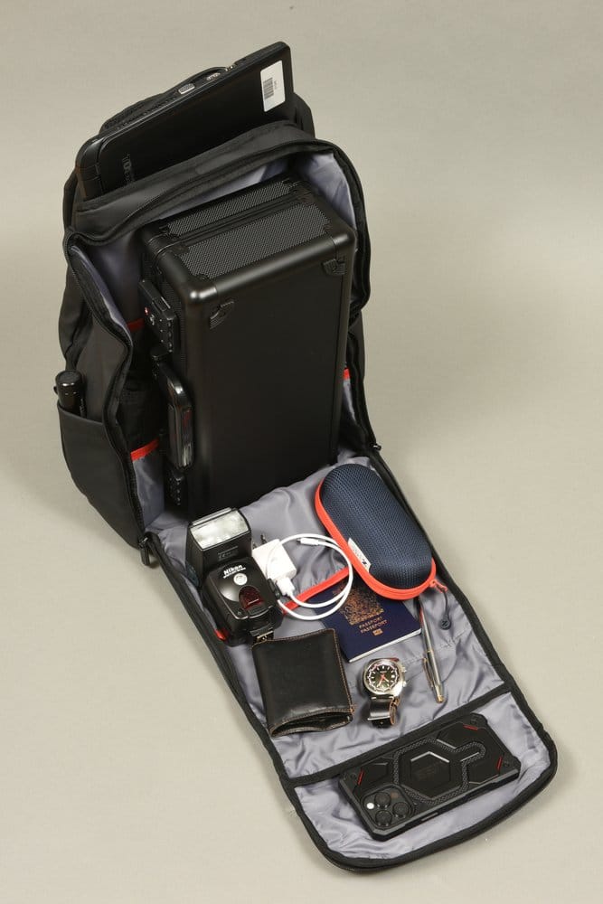 Evoretro Reiserucksack und Mini-Tragetasche Bundle Kit Schwarz
