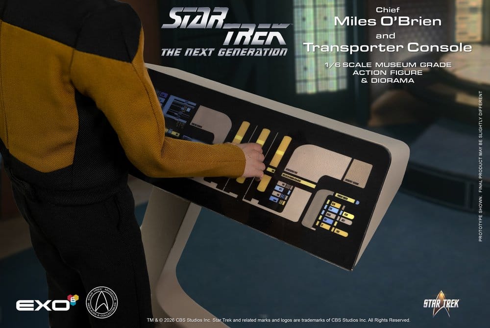 Star Trek: Das nächste Jahrhundert Actionfigur 1/6 Chief Miles O'Brien with Transporter Console 30 cm