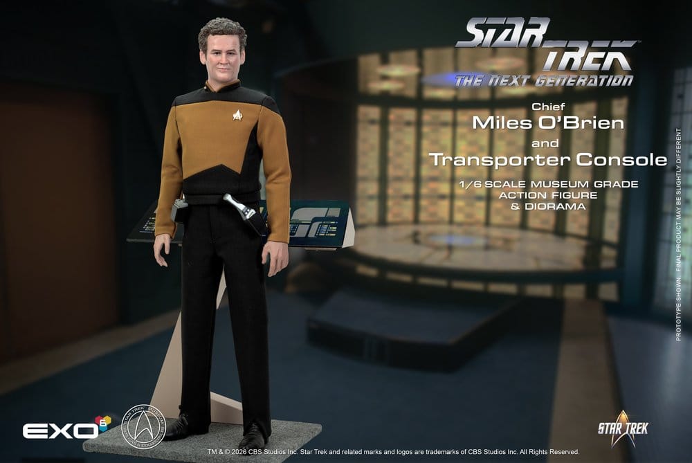 Star Trek: Das nächste Jahrhundert Actionfigur 1/6 Chief Miles O'Brien with Transporter Console 30 cm