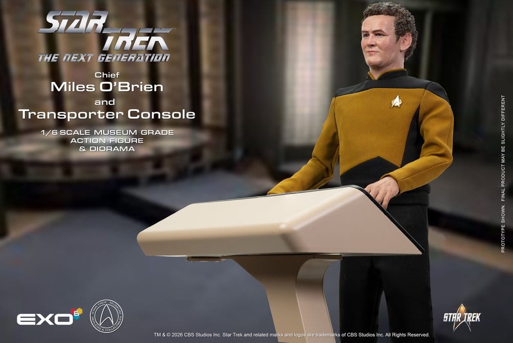 Star Trek: Das nächste Jahrhundert Actionfigur 1/6 Chief Miles O'Brien with Transporter Console 30 cm
