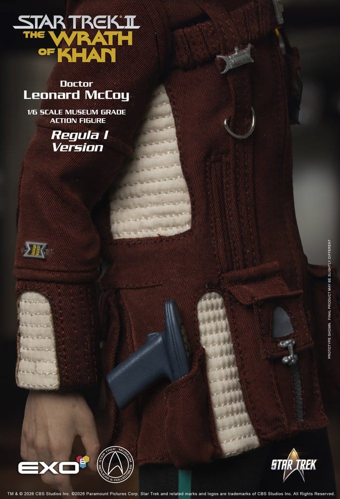 Star Trek II: Der Zorn des Khan Actionfigur 1/6 Dr. Leonard McCoy Regula I Version 30 cm