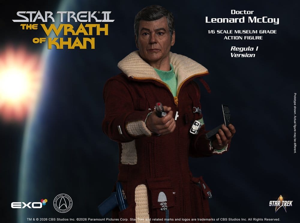 Star Trek II: Der Zorn des Khan Actionfigur 1/6 Dr. Leonard McCoy Regula I Version 30 cm