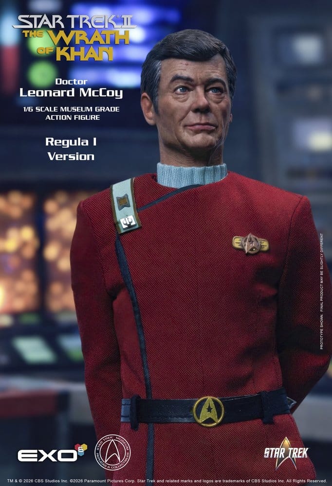 Star Trek II: Der Zorn des Khan Actionfigur 1/6 Dr. Leonard McCoy Regula I Version 30 cm