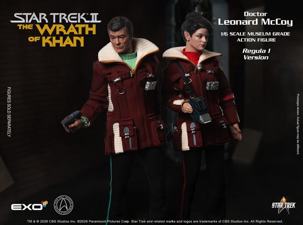 Star Trek II: Der Zorn des Khan Actionfigur 1/6 Dr. Leonard McCoy Regula I Version 30 cm