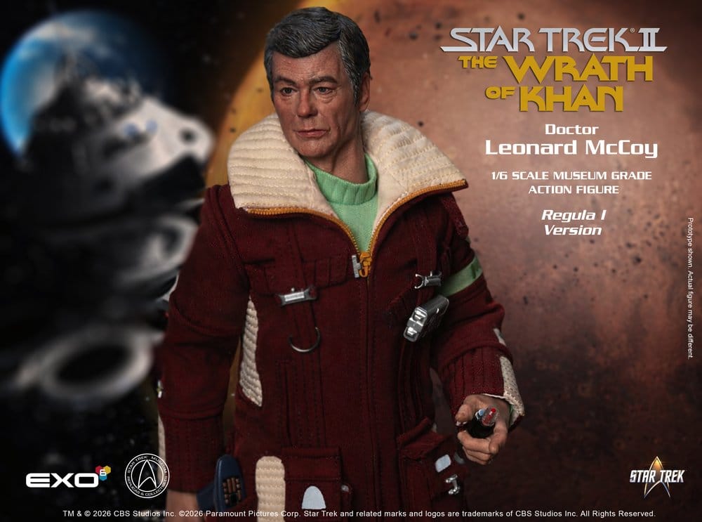 Star Trek II: Der Zorn des Khan Actionfigur 1/6 Dr. Leonard McCoy Regula I Version 30 cm