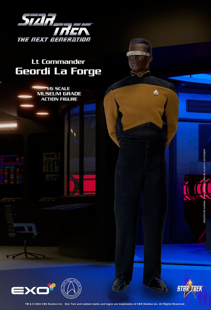 Star Trek: The Next Generation Actionfigur 1/6 Lt. Commander Geordi La Forge (Essentials Version) 28 cm