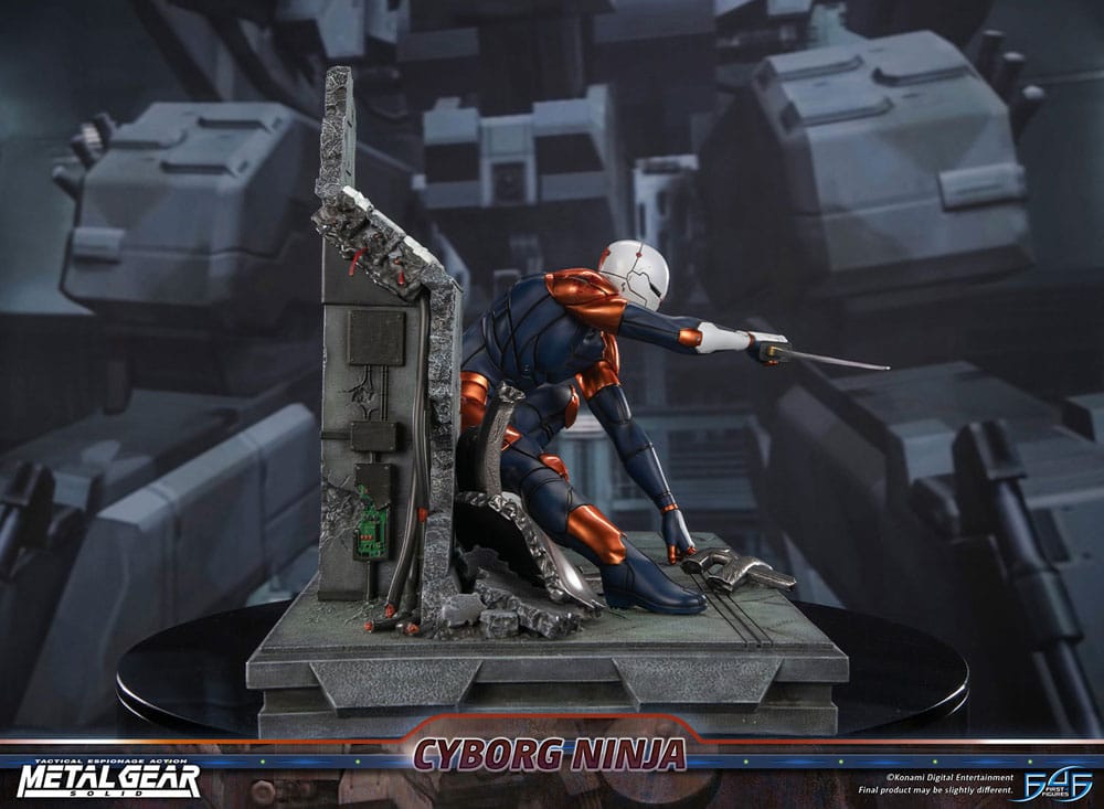 Metal Gear Solid Statue Cyborg Ninja (Gray Fox) 41 cm
