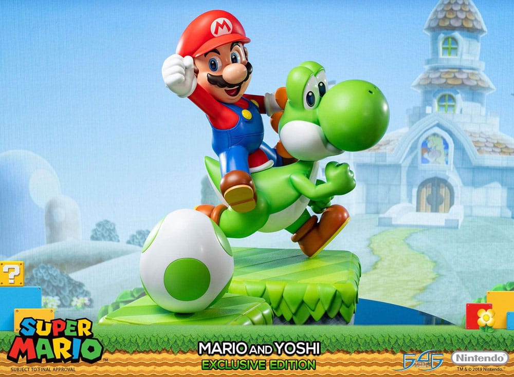 Super Mario Statue Mario & Yoshi Exclusive Edition 48 cm