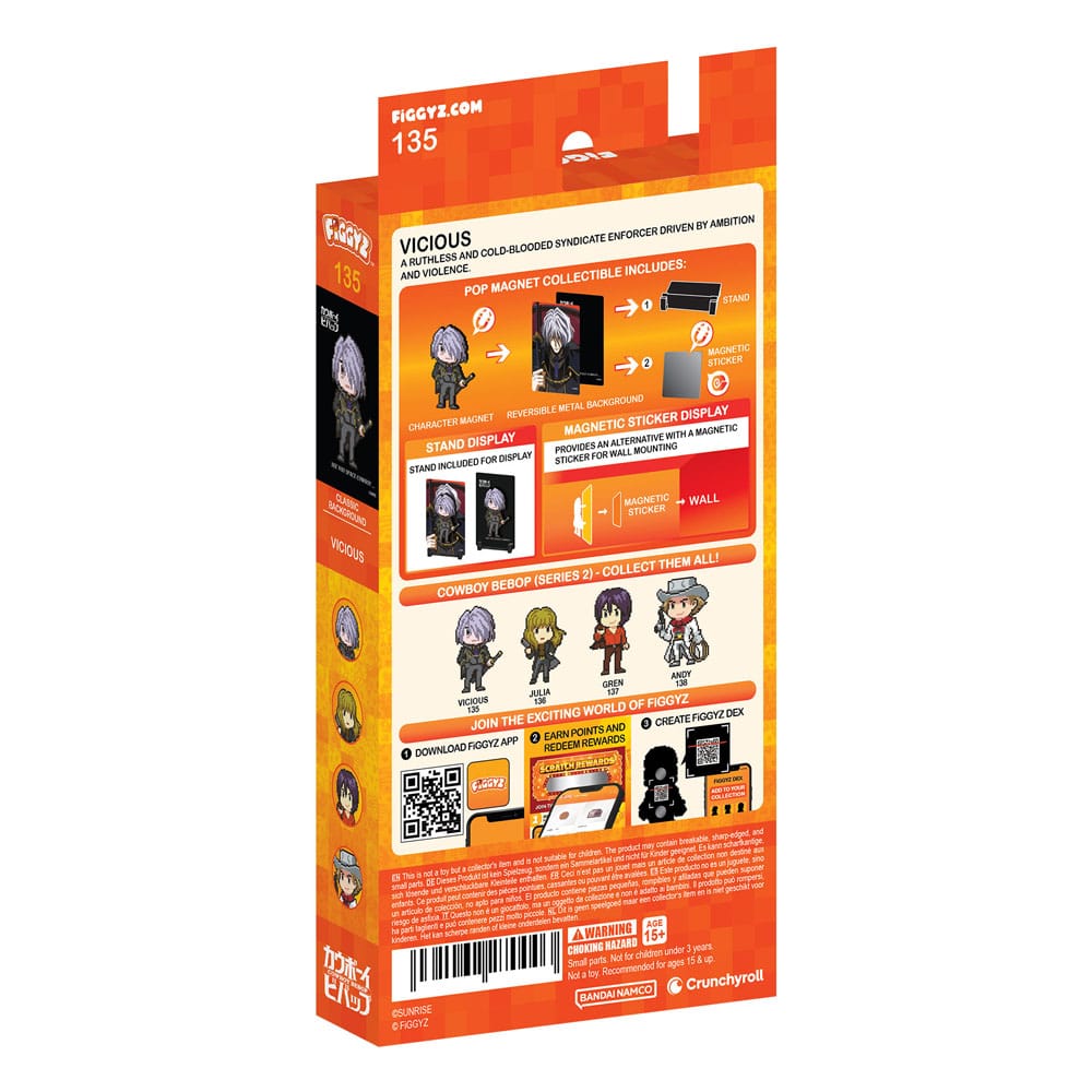 Cowboy Bebop FiGGYZ Magnet-Sammelfigur Vicious 11 cm