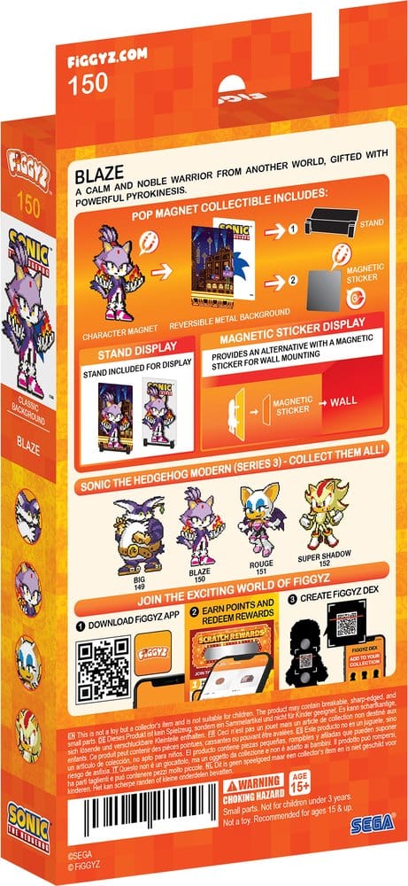 Sonic the Hedgehog (Modern) FiGGYZ Magnet-Sammelfigur Blaze the Cat 11 cm
