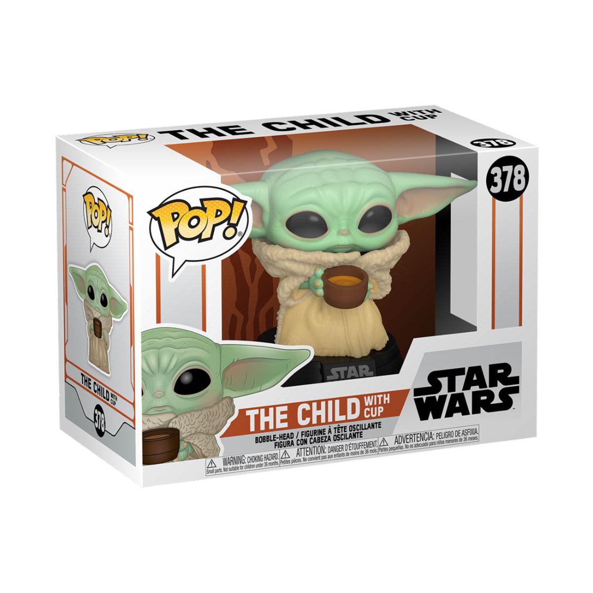 The Mandalorian POP! Star Wars Vinyl Figur The Child w/ Cup 9 cm