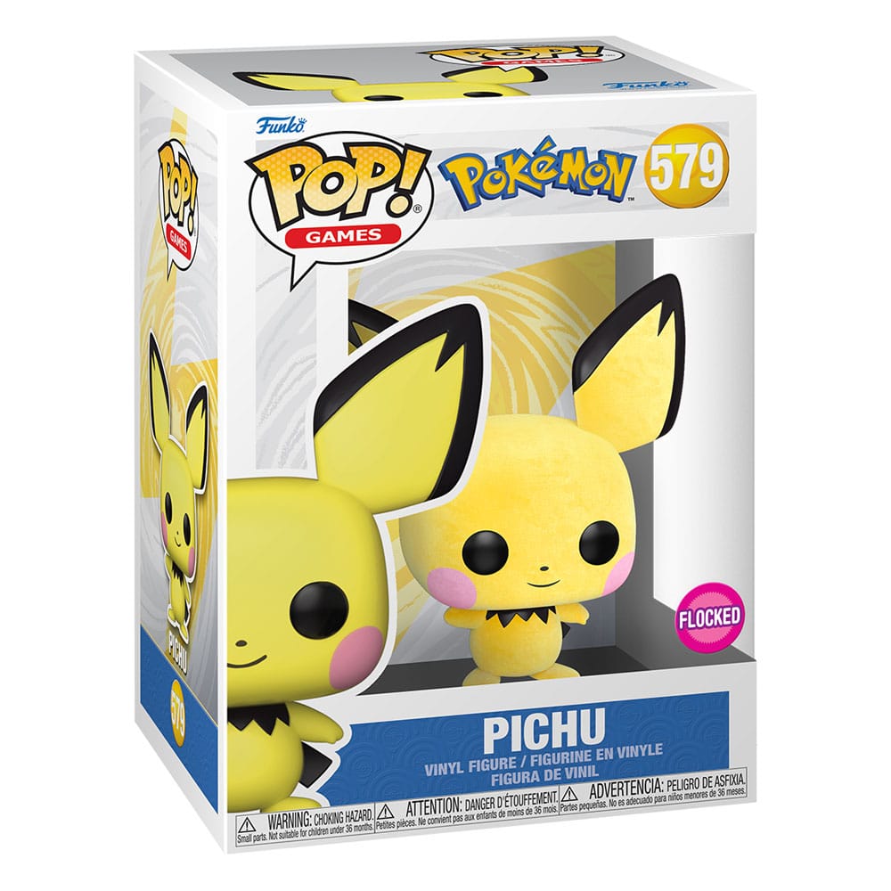 Pokémon POP! Games Vinyl Figur Flocked Pichu *Exclusive Version* 9 cm