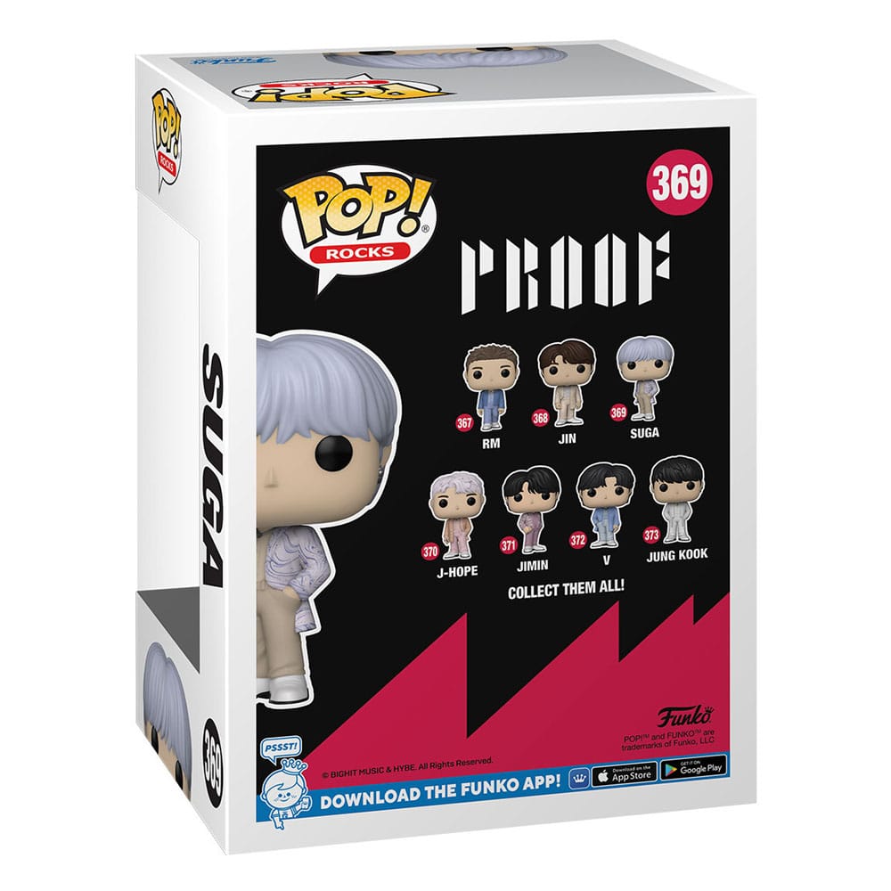 BTS POP! Rocks Vinyl Figur Suga 9 cm