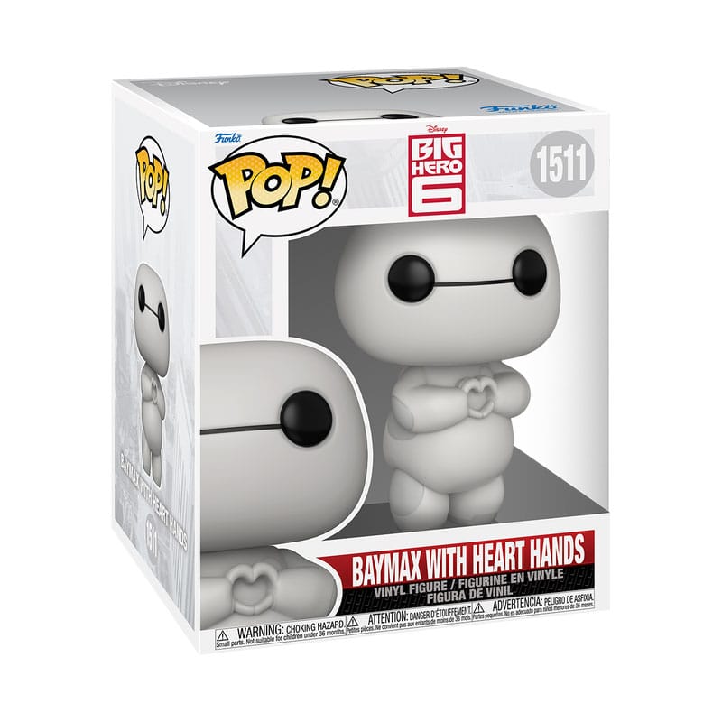 Baymax - Riesiges Robowabohu Oversized POP! Vinyl Figur Baymax(Heart Hands) 15 cm