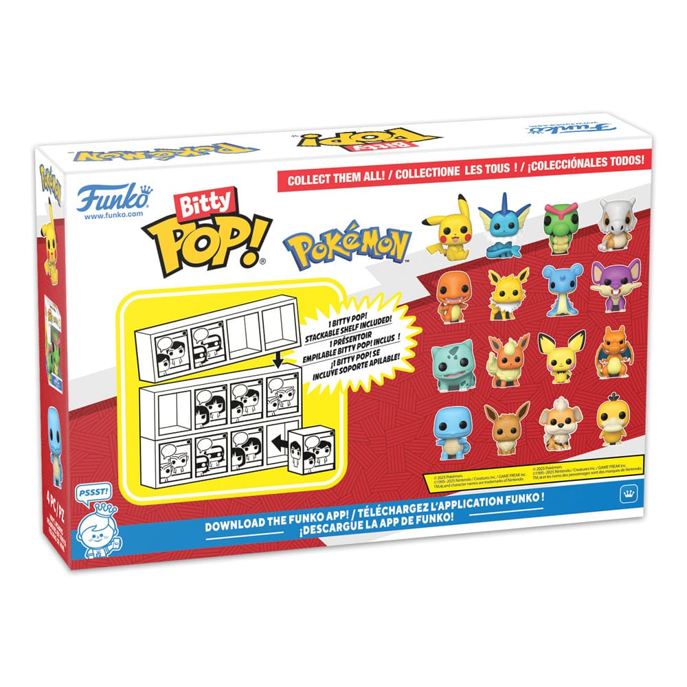 Pokémon Bitty POP! Vinyl Figuren 4er-Pack Series 3 2 cm
