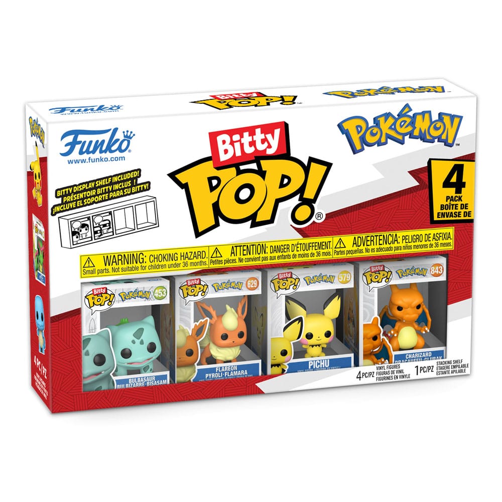 Pokémon Bitty POP! Vinyl Figuren 4er-Pack Series 3 2 cm