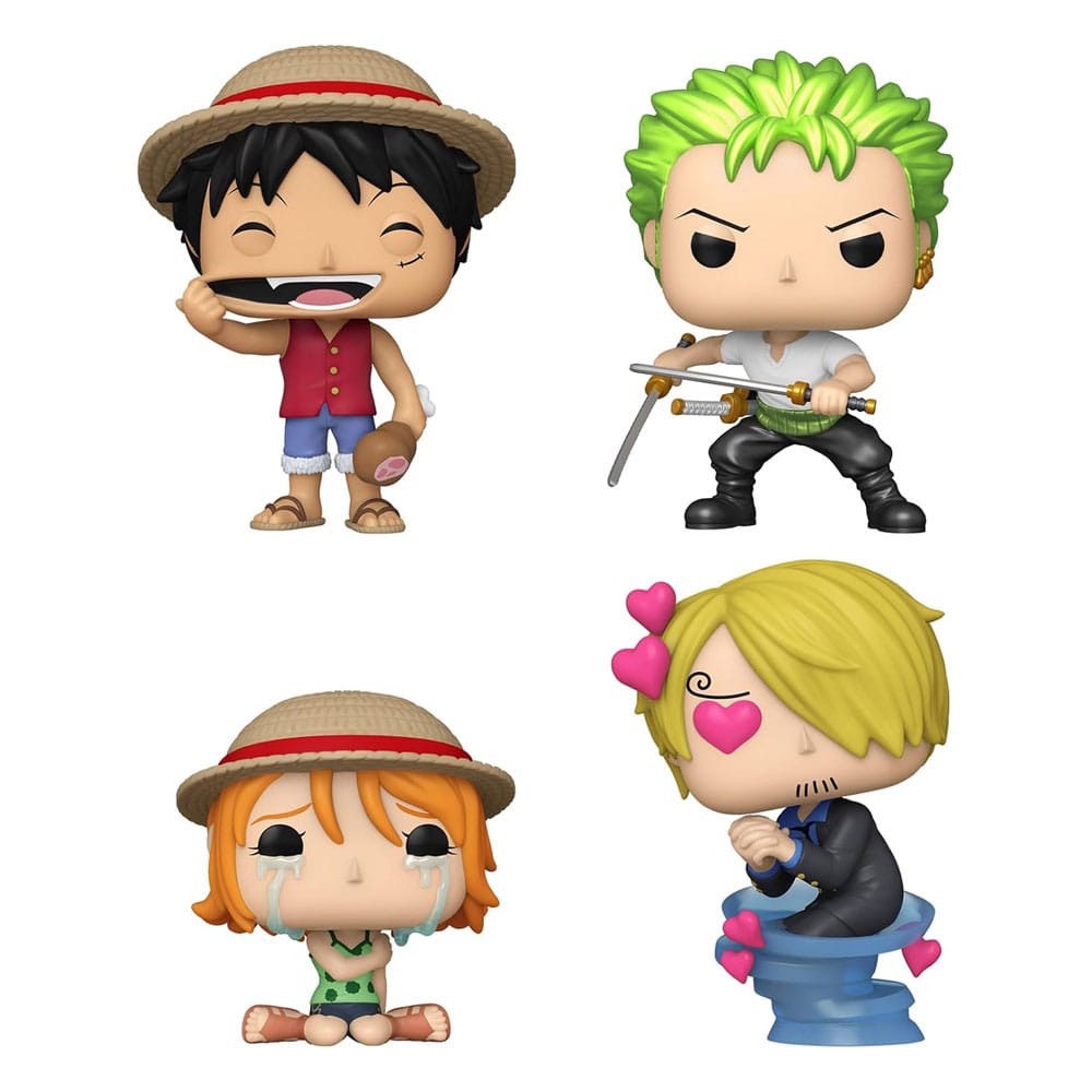 One Piece POP! Animation Vinyl Figuren 4er-Pack Refresh 4PK(EMEA) 9 cm