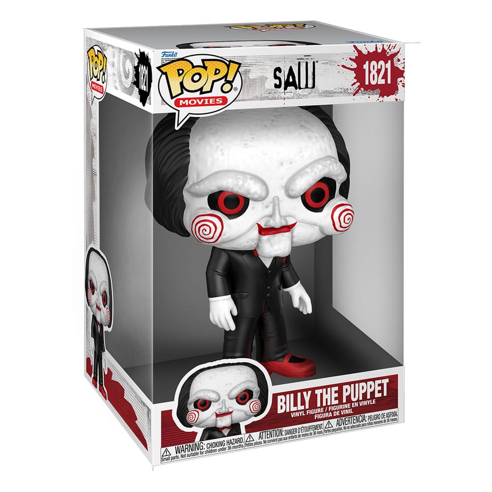 Saw Super Sized Jumbo POP! Movies Vinyl Figur Billy the Puppet 25 cm