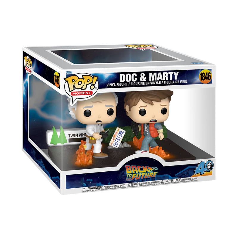 Zurück in die Zukunft POP Moments Vinyl Figuren Doc&Marty 9 cm