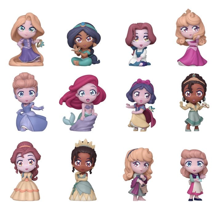 Disney Mystery Minis Minifiguren Princess Manga- 5 cm Display (12)