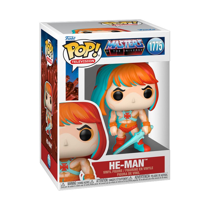 Masters of the Universe POP! Television Vinyl Figur He-Man (Comic Deco) 9 cm