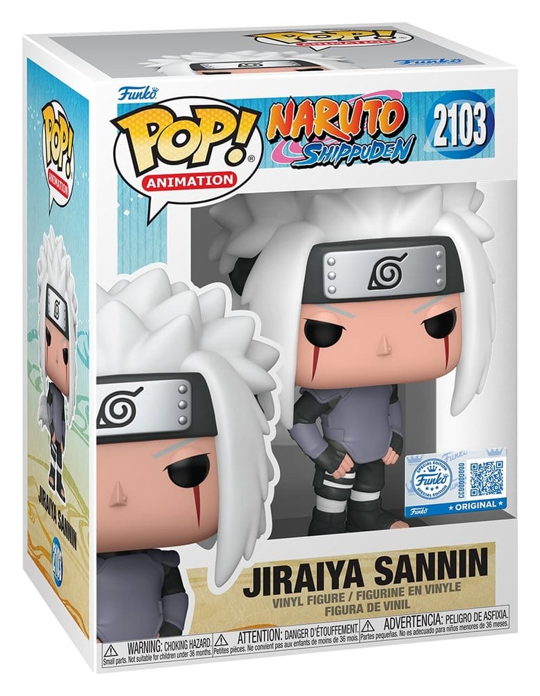 Naruto Shippuden POP! Animation Vinyl Figur Jiraiya Sannin 9 cm