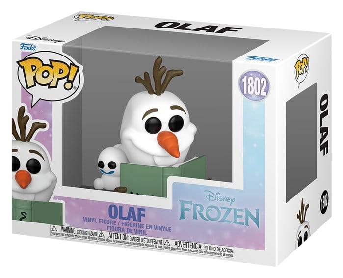 Die Eiskönigin - Völlig unverfroren POP! Disney Vinyl Figur Readers- Olaf w/Book 9 cm