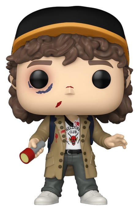 Stranger Things POP! TV Vinyl Figur Dustin Henderson (Battle Damaged) Exclusive 9 cm